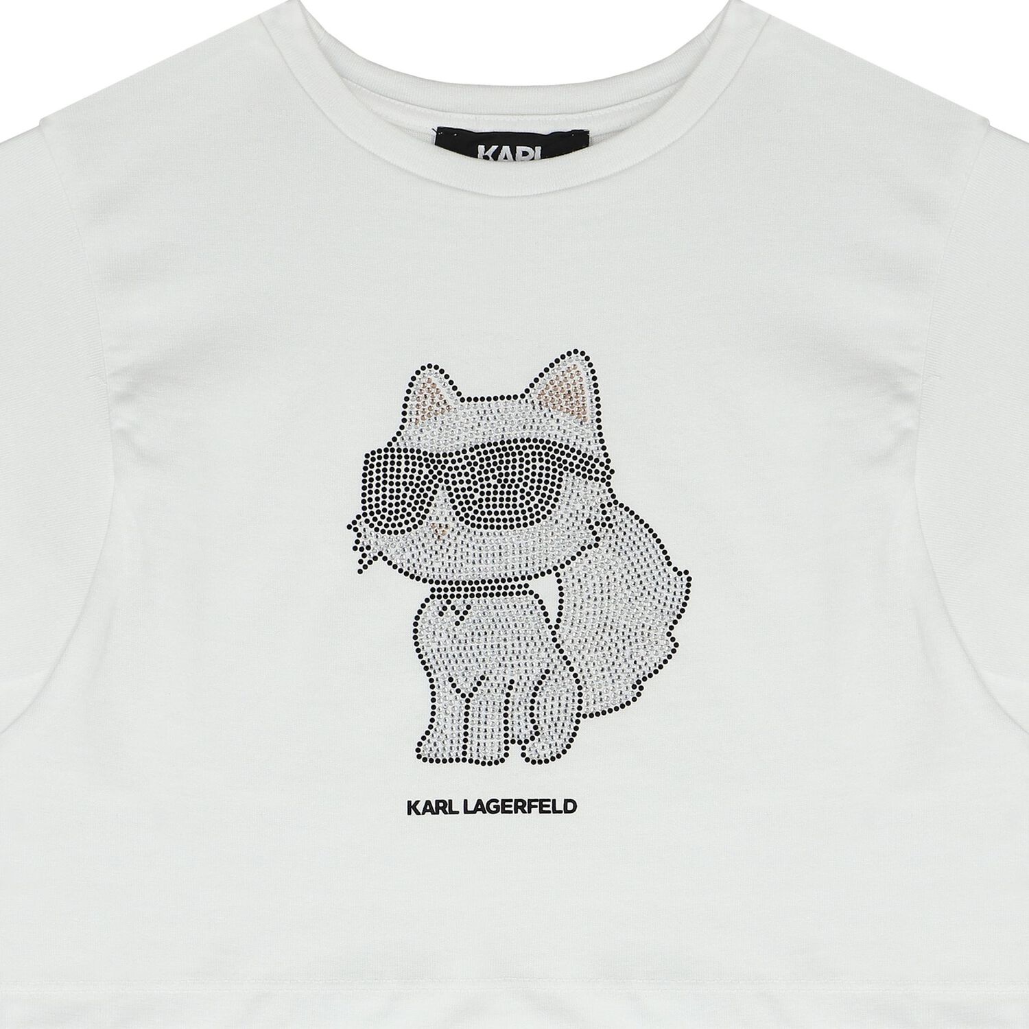 Girls White Logo T-Shirt, 2, hi-res image number null