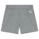 Boys White & Grey Logo Shorts Set, 1, hi-res