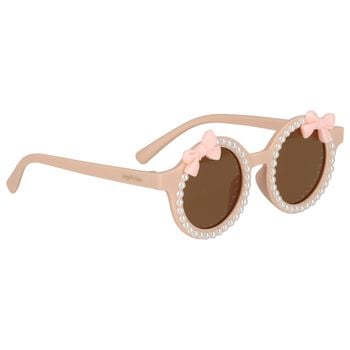 Girls Pink Embellished Sunglasses