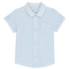 طقم أولاد شورت باللون الأزرق والأبيض, 1, hi-res