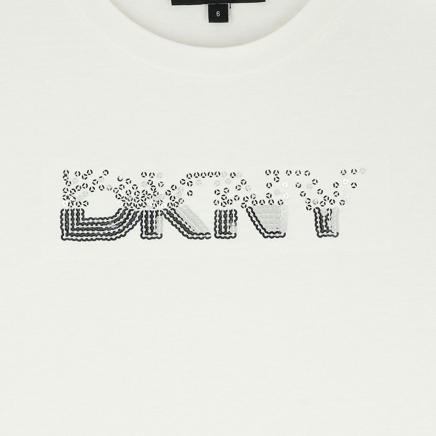 Girls White Logo T-Shirt, 1, hi-res