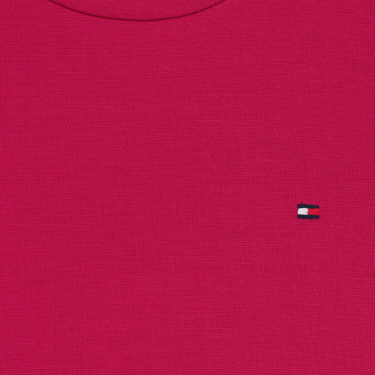Girls Pink Logo Pleated Dress, 2, hi-res