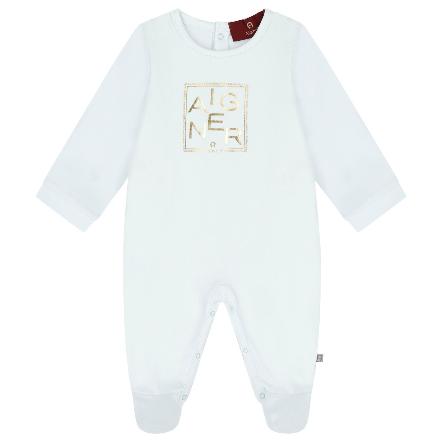 Baby Boys Blue Logo Babygrow, 2, hi-res image number null