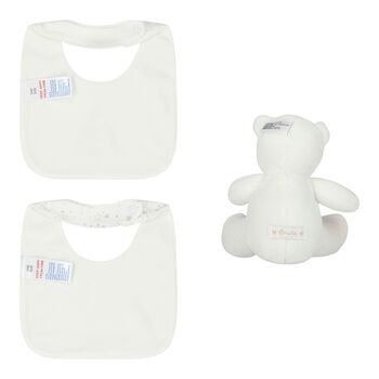 Baby White Bib Gift Set