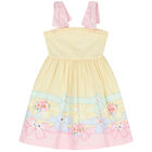 فستان بطبعة الزهور باللون الأصفر, 1, hi-res