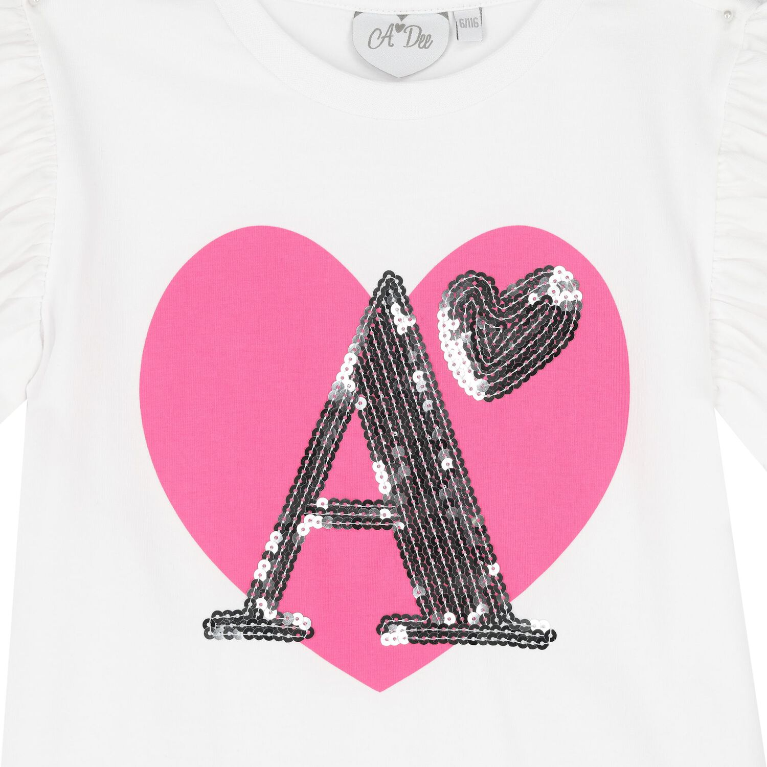 طقم بنات تنورة تول باللون الأبيض والوردي, 1, hi-res image number null