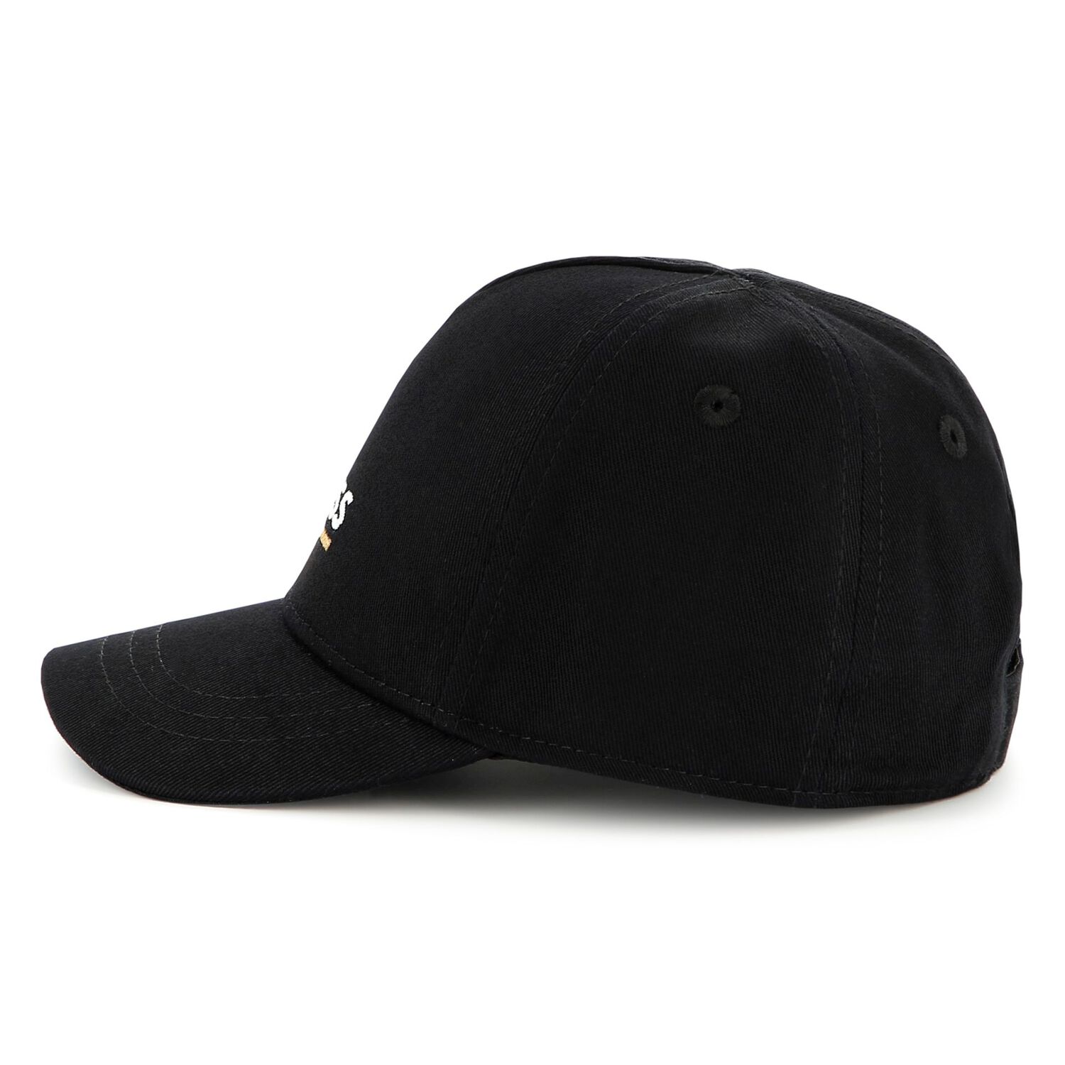 Baby Boys Black Logo Cap, 1, hi-res
