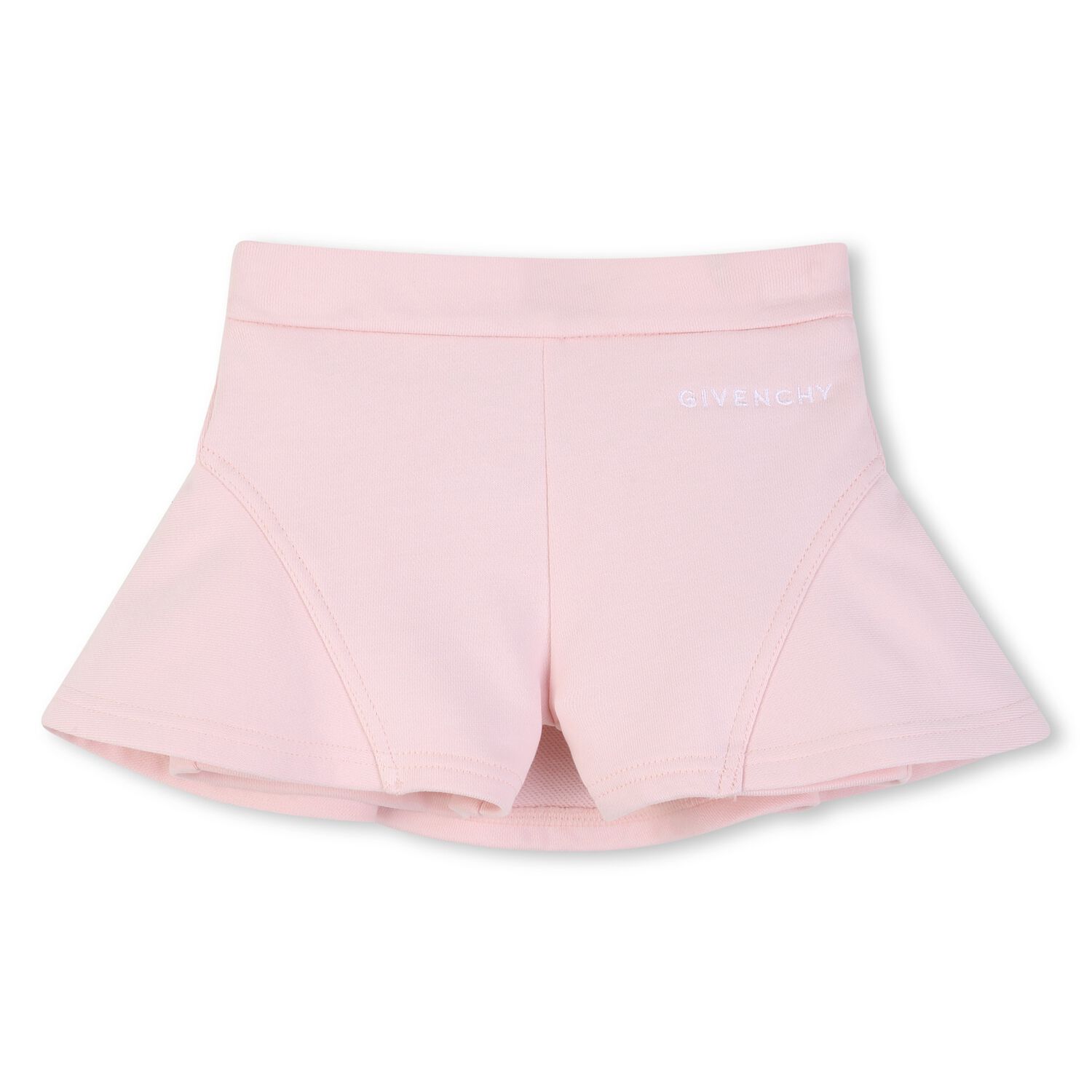 Younger Girls Pink Logo Shorts, 1, hi-res