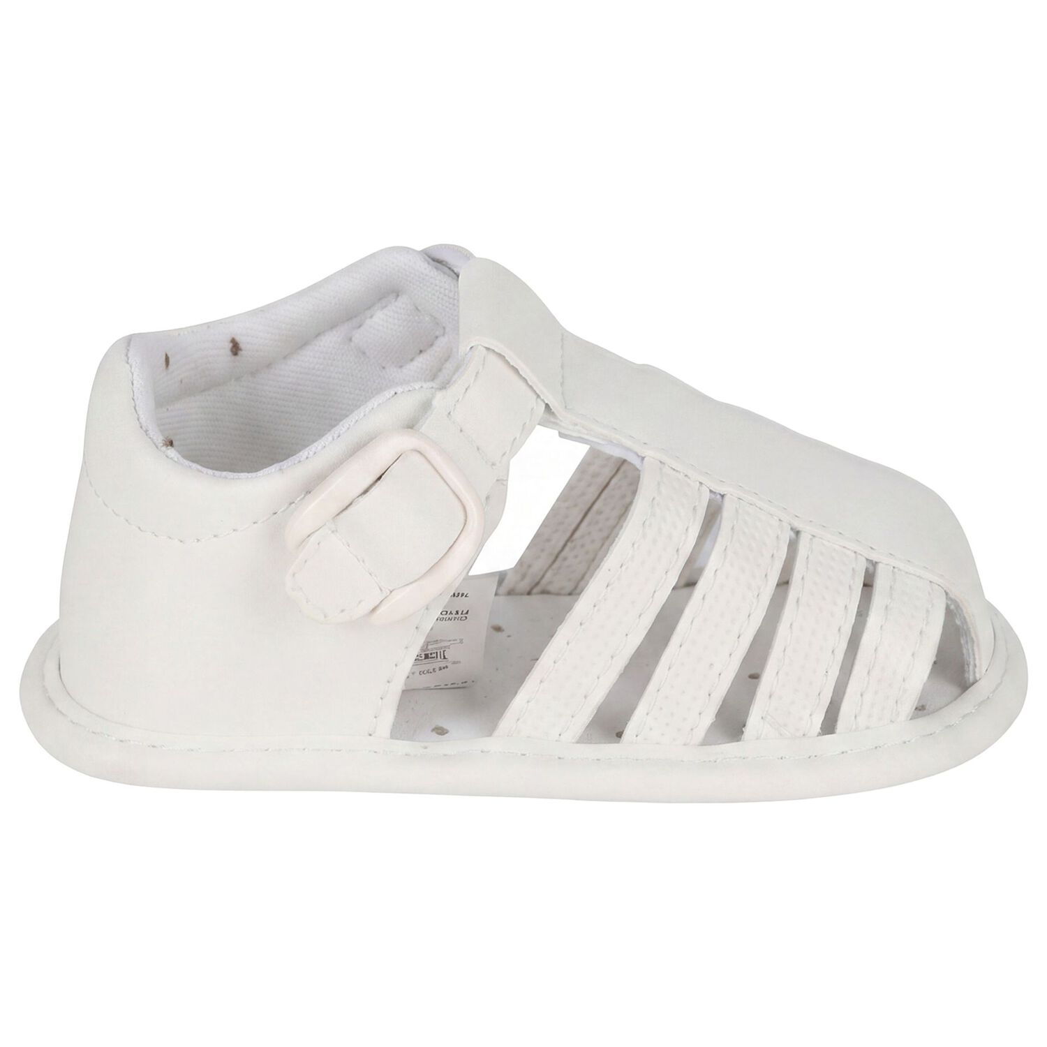 Baby Boys White Sandals, 3, hi-res