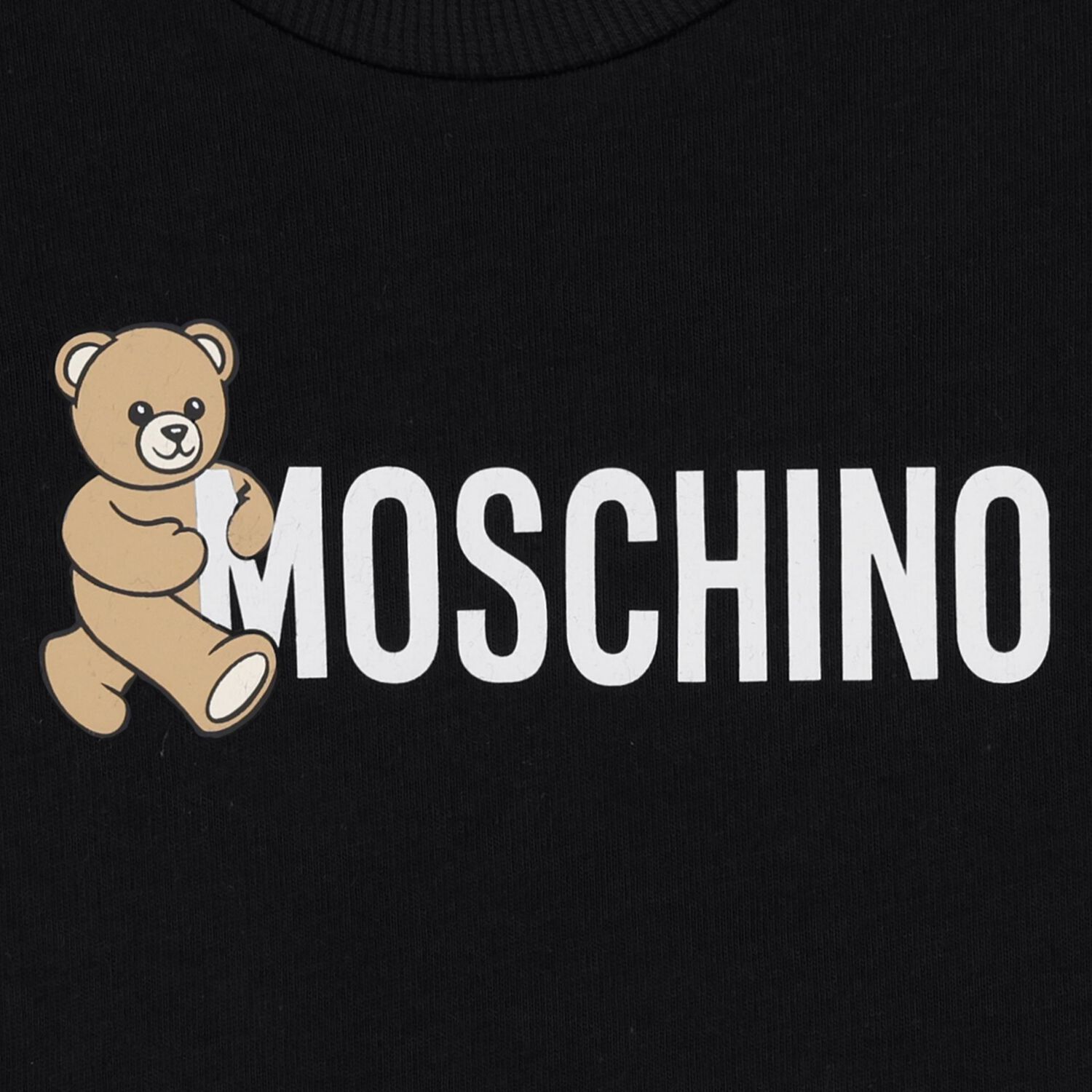 تيشيرت أطفال بشعار تيدي بير باللون الأسود , 2, hi-res image number null