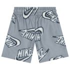 Boys Grey Logo Shorts, 1, hi-res