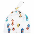 قبعة اطفال مطبعة باللون الابيض للاولاد, 1, hi-res