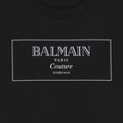 Girls Black Logo T-Shirt, 1, hi-res