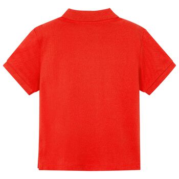Boys Red Polo Shirt