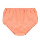 طقم بنات فستان تول بفيونكة باللون المرجاني, 1, hi-res