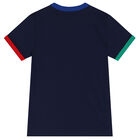 Boys Navy Blue Logo T-Shirt, 2, hi-res