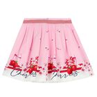 Girls White Floral & Cherry T-Shirt, 1, hi-res