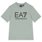 Boys Green & Navy Blue Logo Shorts Set, 3, hi-res