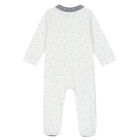 Baby Girls White Heart Babygrow, 1, hi-res