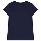 Girls Navy, Pink & White Logo T-Shirts ( 3-Pack ), 1, hi-res