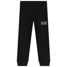 Boys Black Logo Tracksuit, 1, hi-res