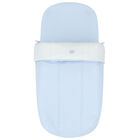 Boys Blue & White Polka Dot Baby Pram Nest, 1, hi-res