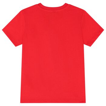 Red Teddy Bear Logo T-Shirt