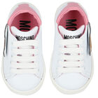 حذاء رياضي بطبعة تيدي باللون الأبيض, 1, hi-res