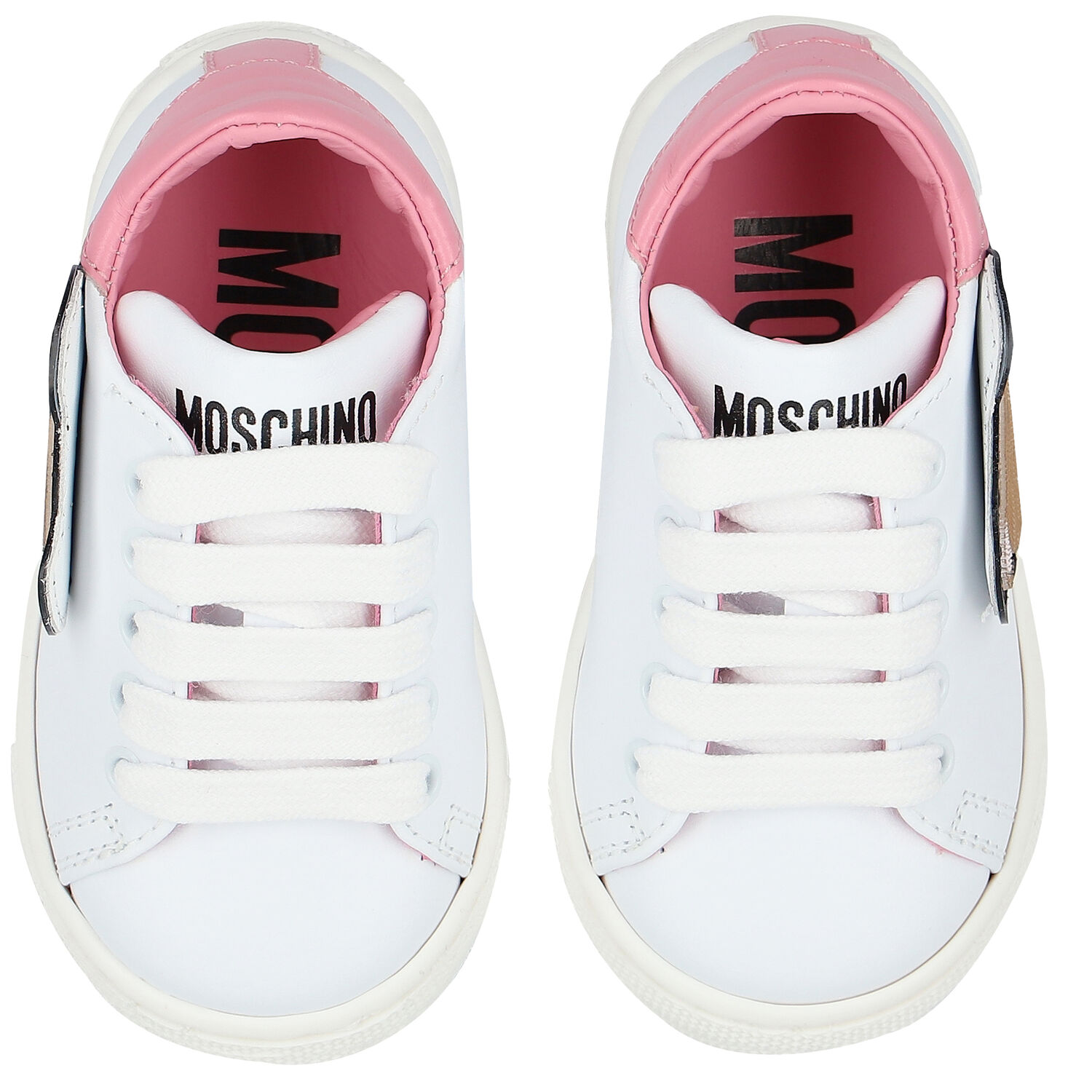 حذاء رياضي بطبعة تيدي باللون الأبيض, 1, hi-res