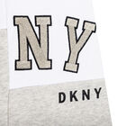 Girls Grey & White Logo Skirt, 1, hi-res