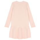 Girls Pink Logo Dress, 1, hi-res