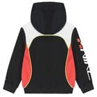 Boys Black & Red Logo Hooded Top, 1, hi-res
