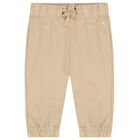 Beige & White 3-Piece Baby Tracksuit Gift Set, 3, hi-res