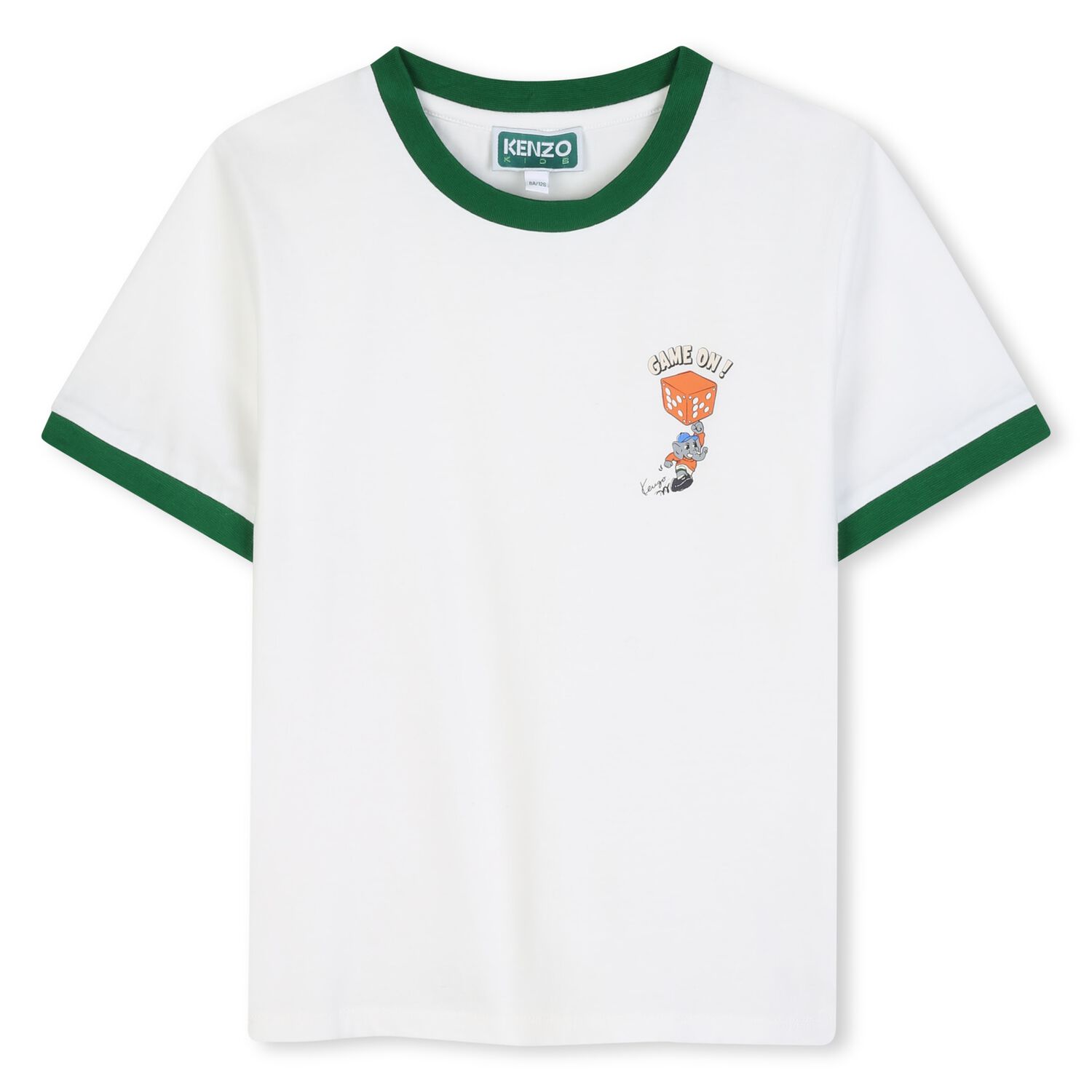 Boys Ivory Elephant Logo T-Shirt, 1, hi-res