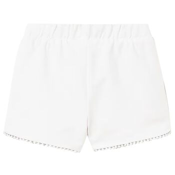 Younger Girls White Shorts