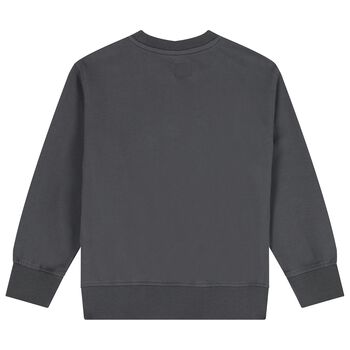 سويت شيرت بشعار كاكي للأولاد