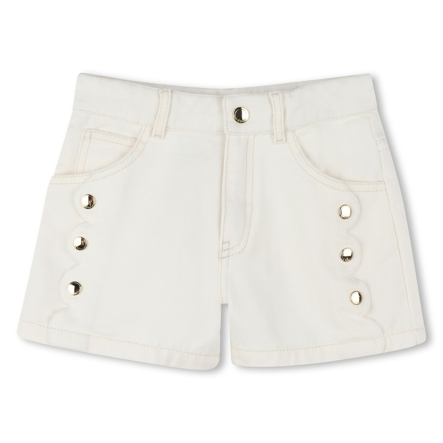 Girls Ivory Shorts, 1, hi-res image number null