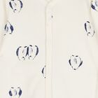 طقم هدية أفرول   بطبعة بطريق  باللون العاجى  , 1, hi-res