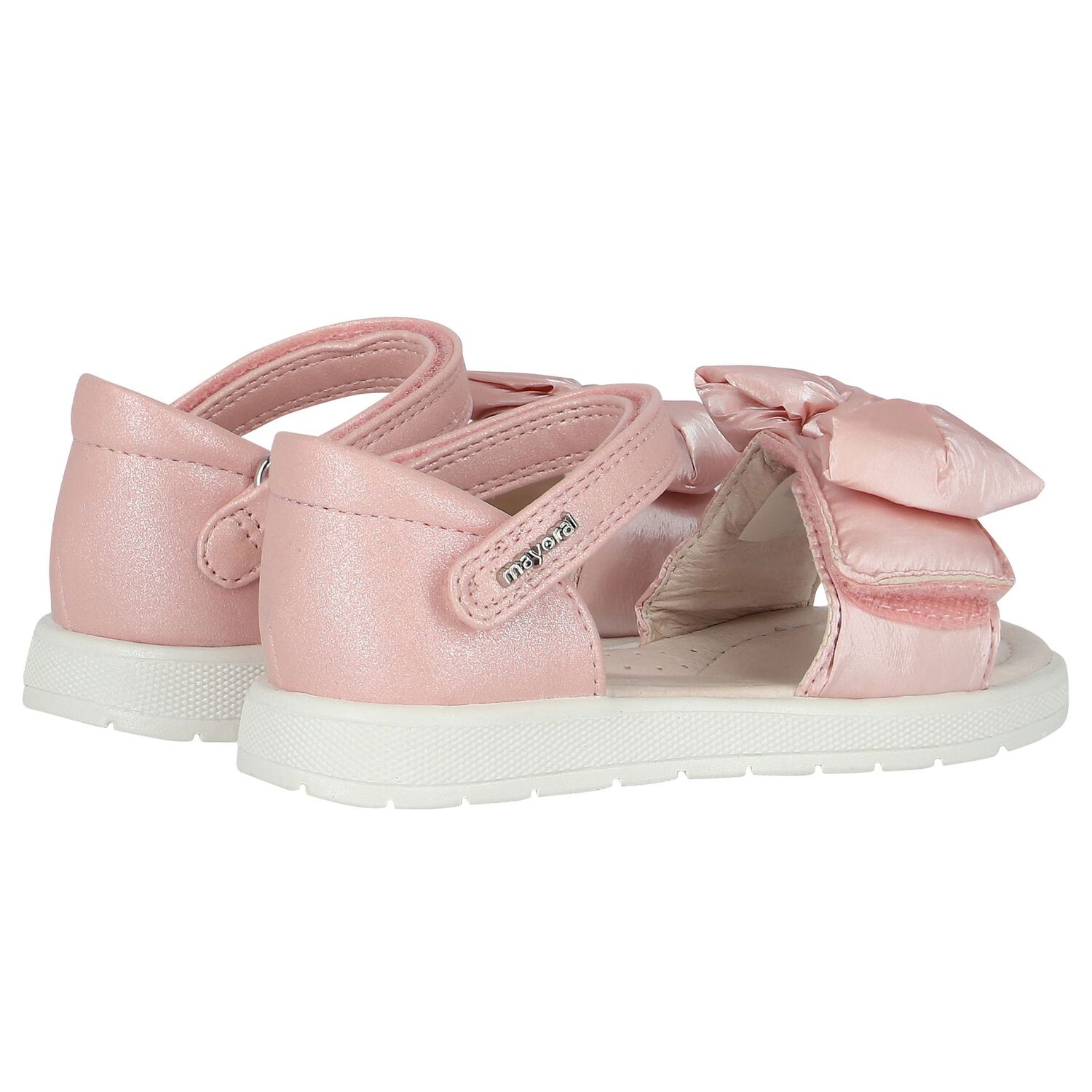 Younger Girls Pink Bow Sandals, 1, hi-res image number null