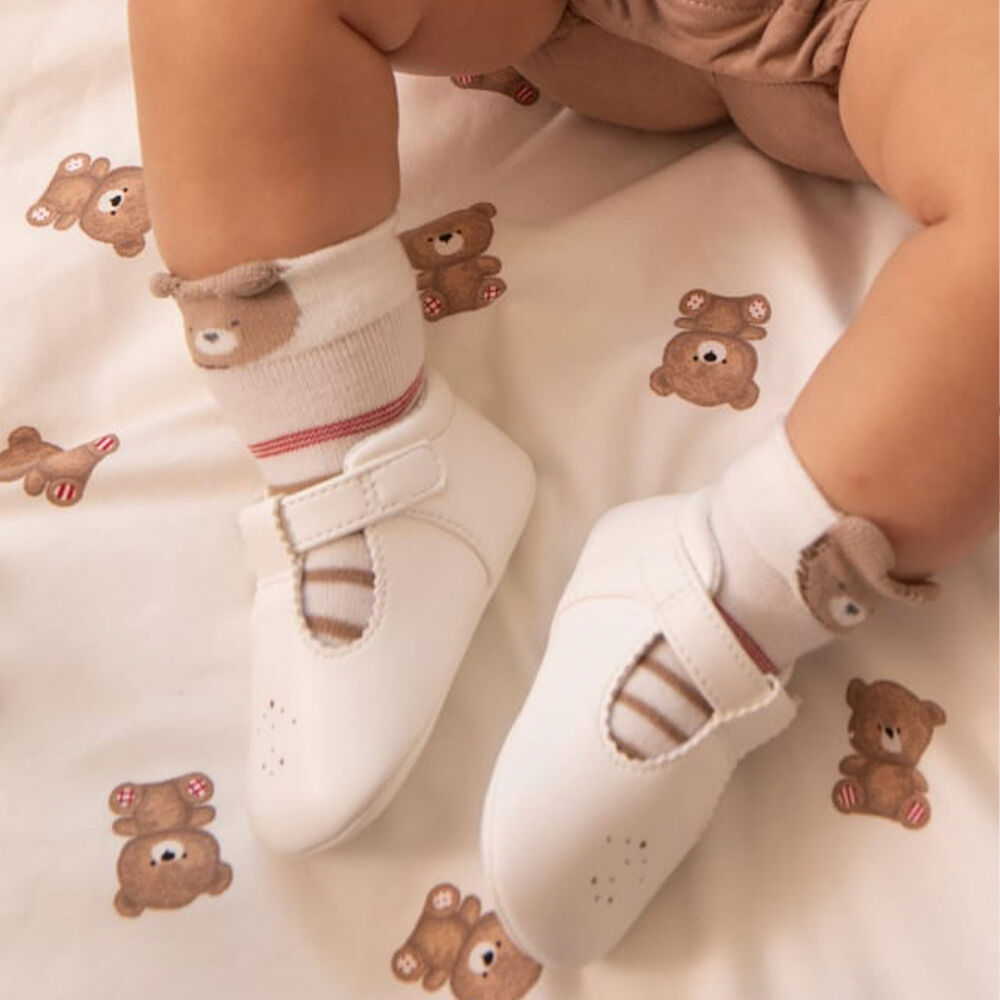 Mayoral Ivory Pre Walker Baby Shoes Junior Couture UAE