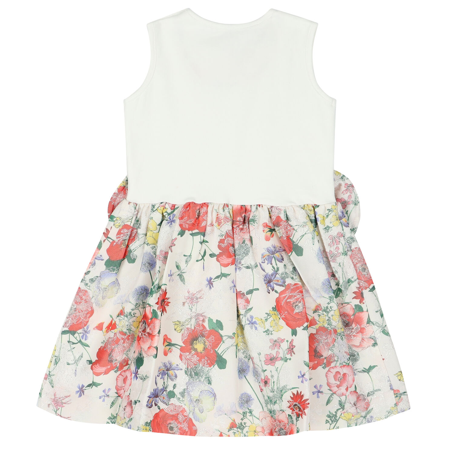 Girls Ivory Floral Dress, 2, hi-res image number null