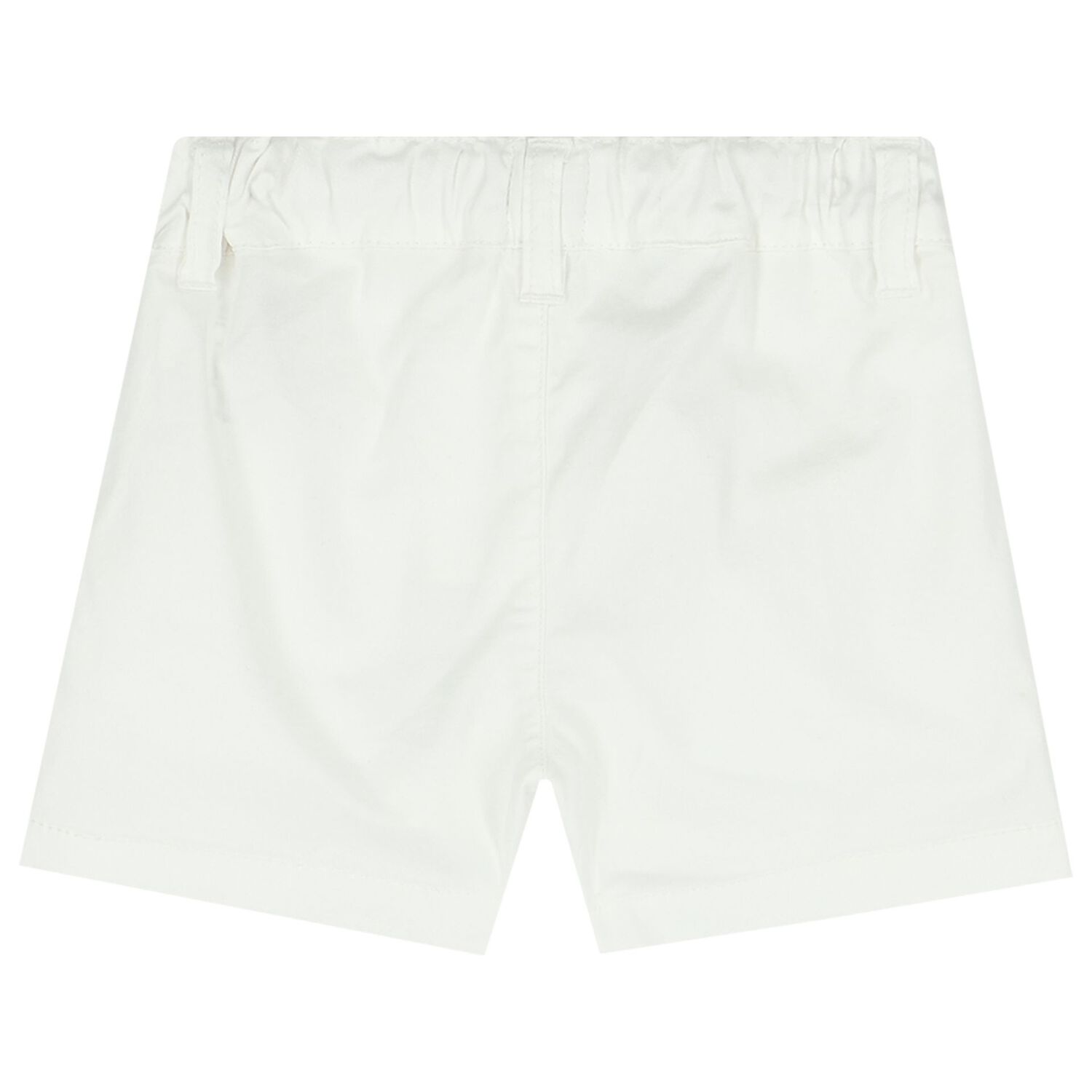 Baby Boys White & Blue Logo Shorts Set, 1, hi-res