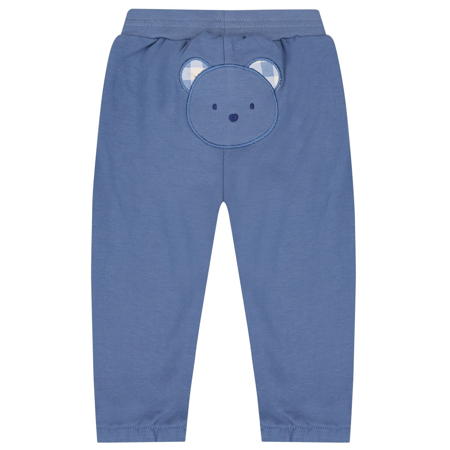 Baby Boys Beige, White & Blue 3 Piece Tracksuit, 1, hi-res image number null