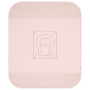 Baby Girls Pink Logo Blanket