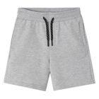 Boys Grey Cotton Shorts, 3, hi-res