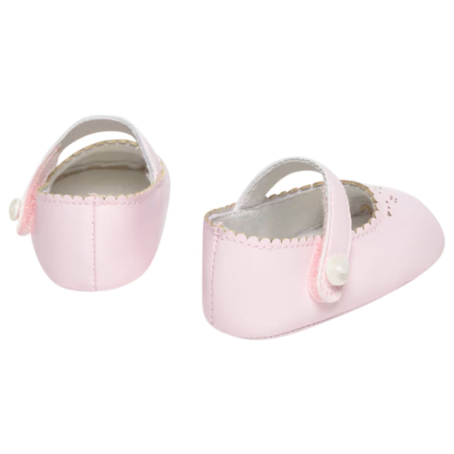 Baby Girls Pink Leather Pre Walker Shoes, 2, hi-res