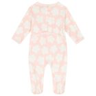 Baby Girls White & Pink Boke Flower Babygrows ( 2 Pack ), 2, hi-res