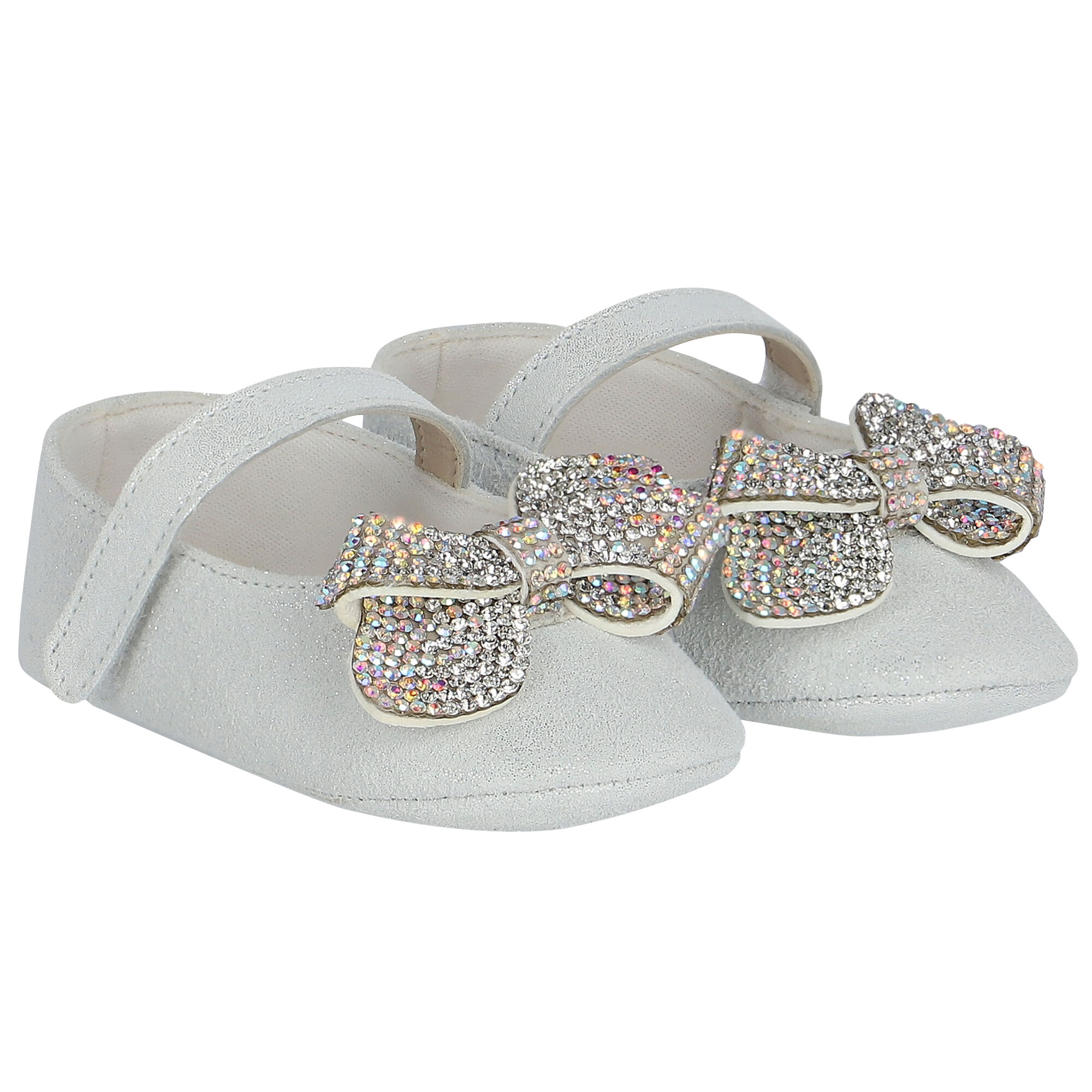 Baby girl silver shoes sales