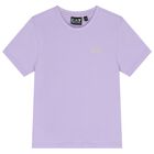 تيشيرت باللون الأسود بشعار للبنات, 1, hi-res