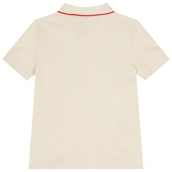 Boys Ivory Logo Polo Shirt
